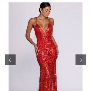 Beautiful, sparkling Red dress